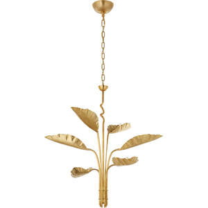 Lustre vertical rétro moderne en feuille de <span class=keywords><strong>bananier</strong></span> Lustre de décoration en métal pour salon, bureau, chambre à coucher, salle à manger - Product Image 1