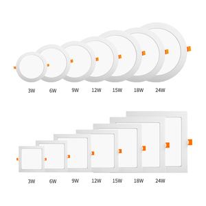 Lámpara de Techo Empotrada Redonda y Cuadrada Ajustable Office 3CCT, Luz LED de 4, 6 y 8 Pulgadas, 3W, 6W, 9W, para el Hogar - Product Image 1