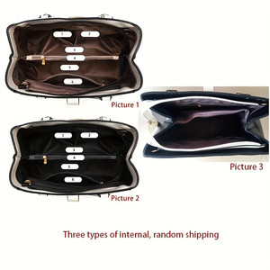 Borsa a tracolla con scritta da donna, elegante borsa a doppio manico, semplice grande Ha - Product Image 1