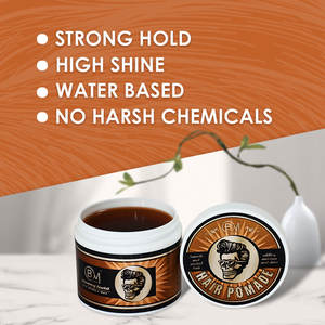 Pommade pour hommes, cire à base d'eau, étiquette privée, sans échantillon, tenue ferme et coiffante - Product Image 3