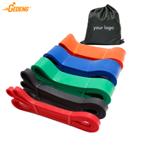 GEDENG Bande de Résistance Élastique en TPE pour Exercice, Bande de Fitness Réglable, Sans Latex, Vente en Gros, Boucle de Yoga Personnalisée, Bande de Résistance Longue pour Hanches