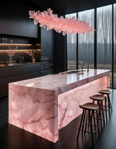 <span class=keywords><strong>Dalle</strong></span> de salle à manger de luxe moderne, imperméable, polie, translucide <span class=keywords><strong>rose</strong></span> clair, pour usage intérieur en appartement et application hôtelière, d'origine brésilienne - Product Image 5