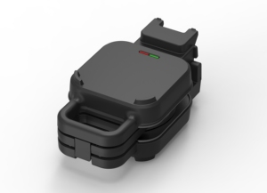 Machine à <span class=keywords><strong>sandwich</strong></span> détachable 3 en 1 métallique classique avec revêtement antiadhésif Grille à tranches 2 grandes pour un nettoyage facile pour un usage domestique - Product Image 5