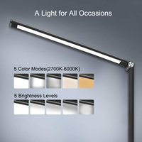 Lampe de table LED sans fil blanche avec port de charge USB, éclairage moderne à 5 niveaux de luminosité, flexible, simple, veilleuse