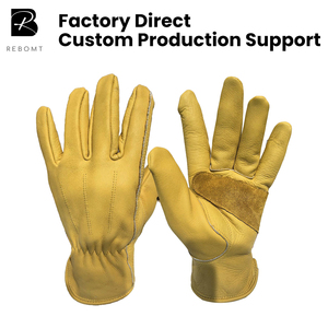 Guantes de Trabajo Unisex de Cuero para Esquí, con Logotipo Personalizable, para Snowboard, con Parche Térmico en la Palma, para Invierno, Trabajos al Aire Libre, Dedos Separados, para Remover Nieve - Product Image 1