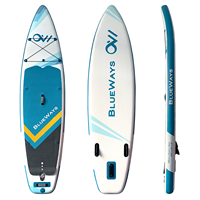 SUP gonflable 10'6" x 32", pagaie réglable et pompe, kit Drop Stitch de 6 pouces d'épaisseur pour la navigation à tous les niveaux