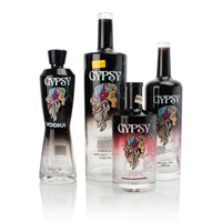 Diseño personalizado, precio de fábrica de lujo, bebida vacía, 500ml, 700ml, 750ml, 1000ml, botella de vidrio vacía para whisky, licor, Tequila, Ginebra