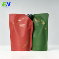 Pochette en plastique avec bec verseur personnalisable pour savon liquide, anti-fuite, numérique