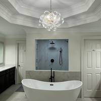 Lustres français de luxe rétro Talia Grande boule de verre pour Restaurant bar maison salon salle de bain cuisine chambre lustres
