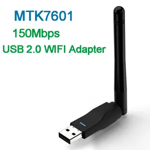 MTK7601 USB Wifi Receiver Dongle 150Mbps USB 2.0 Nirkabel Wifi Adapter Kartu Jaringan untuk Laptop PC Komputer TV Box