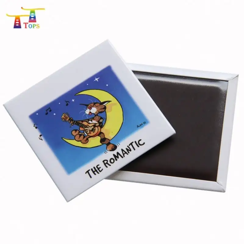 2024 Gratis Monster Souvenir Kopen Bulk Koelkast Magnetische Tin Sublimatie Blanco Foto Koelkast Magneet