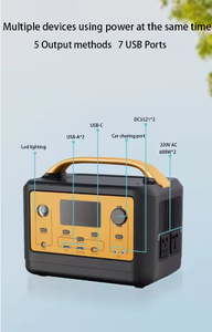 Estación de Energía con Onda Sinusoidal Pura, Batería Lifepo4, Kit de Sistema de Iluminación <span class=keywords><strong>Solar</strong></span> <span class=keywords><strong>para</strong></span> el Hogar con Batería Externa <span class=keywords><strong>para</strong></span> Panel <span class=keywords><strong>Solar</strong></span> - Product Image 3