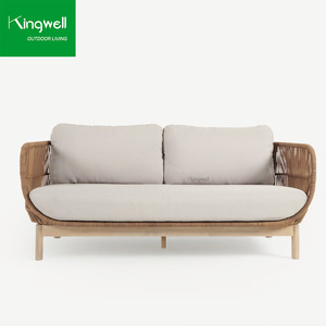 Divano Lounge <span class=keywords><strong>per</strong></span> 4 Persone in <span class=keywords><strong>Legno</strong></span> di Teak, Arredamento da Esterno Moderno e Resistente <span class=keywords><strong>per</strong></span> Balcone, <span class=keywords><strong>Giardino</strong></span>, Hotel, Prodotto dalla Fabbrica di Foshan - Product Image 6