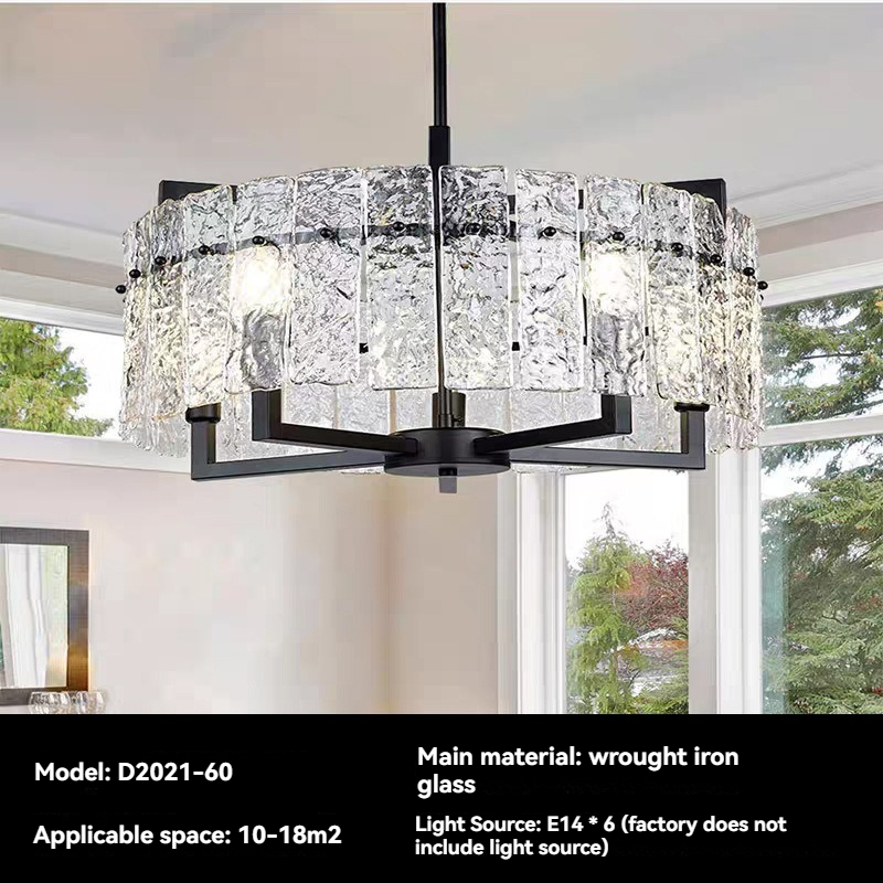 Lampadario nero rotondo, diametro 60 cm.