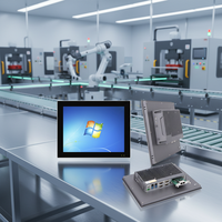 PC industriel tactile sans ventilateur de 7 à 27 pouces, intégré Android/Linux/Win 10 11, moniteur tout-en-un pour l'automatisation industrielle