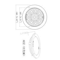 Nouvelle lampe LED ronde de 4 pouces OEM ODM pour camion, remorque, feu arrière, montage sur bride, stop, clignotant, marche arrière, réflecteur, SAE DOT IP67