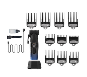 Tondeuse à cheveux en métal à couple élevé OEM/ODM machine de découpe de cheveux professionnelle sans fil à grande vitesse puissante pour salons de coiffure - Product Image 6