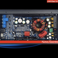 Amplificateur de subwoofer de voiture Mono RMS 600W 1 Ohm Amplificateur de pointe 1200W Classe D Amplificateur de voiture monoblock pour haut-parleurs de subwoofer de 8 10 12 pouces