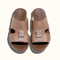 Sandales arabes personnalisées SHIKOL pour hommes, en cuir véritable de haute qualité, mules d'été, chaussures artisanales du Golfe, fabrication usine 2026