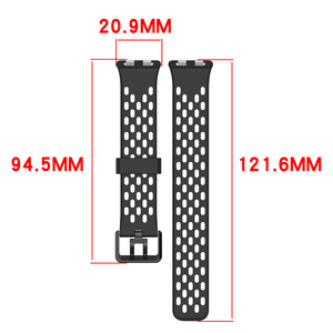 Bracelet respirant pour montre connectée <span class=keywords><strong>Huawei</strong></span> <span class=keywords><strong>Band</strong></span> 11 Pro, bracelet de sport en silicone, bracelet de remplacement, accessoires pour bracelet de poignet - Product Image 3