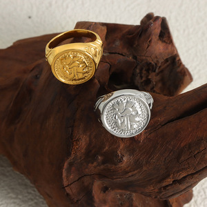 Anillo personalizado Chevaliere Coat of Armorial Family Crest <span class=keywords><strong>Sello</strong></span> de cera <span class=keywords><strong>18K</strong></span> Acero inoxidable Hombres Anillo de <span class=keywords><strong>sello</strong></span> personalizado personal - Product Image 4