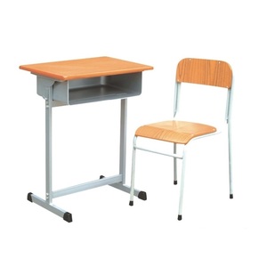 Ensemble table et chaise d'étudiant moderne Aoyasi PT-106G avec matériaux en acier, bois et plastique, couleur personnalisée, mobilier scolaire PT-106G moderne - Product Image 1