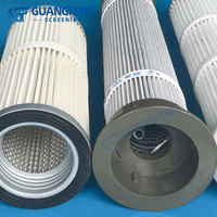 Cartouche filtrante anti-statique personnalisable haute précision 0,3-10 m, élément filtrant d'air industriel pour machine de sablage