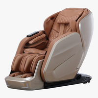 Fauteuil de massage électrique avec airbag intégral, commande vocale, rouleau pour mollets, inclinable, écran tactile 7 pouces pour la maison et le bureau