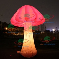 Éclairage LED décoratif d'extérieur, champignon gonflable coloré pour la décoration de scène