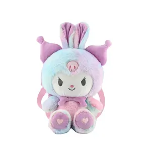 40CM Kuromi Plush My Melody Cat Anime Cartoon Cute Doll backpack Plush Toys For Girls Kids Toys Birthday Gift