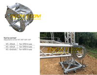 Accesorios de adaptadores de esquina de cubo de 6 vías, armazón de aluminio de 290mm para eventos de escenario