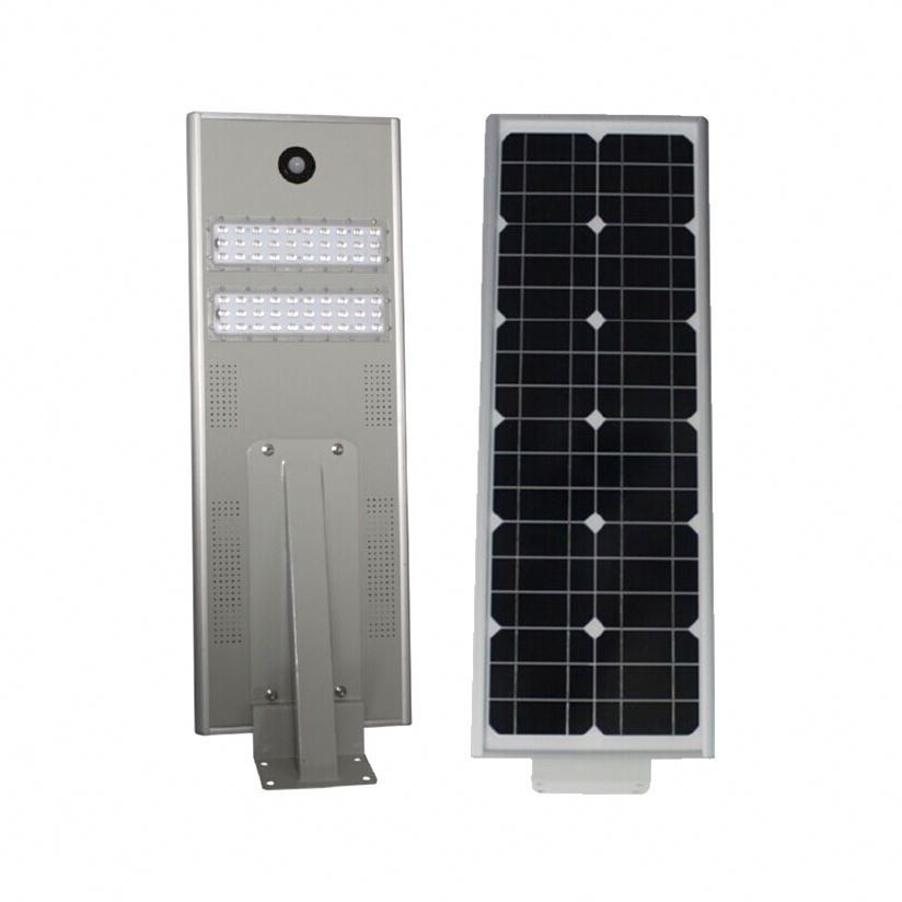 Sensor de movimiento 40 50W 60 vatios módulo inductivo integrado lámpara Solar Led Luz de calle