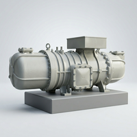 Compresseur à vis semi-hermétique ZH7LSG7YE 100HP, construction métallique, réfrigérant R-22 pour refroidisseurs industriels et systèmes d'air centralisé
