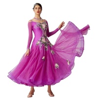 B-2047 Haut De gamme nouvelle compétition de danse de salon robes moderne valse tango danse robe élégante robe de danse latine à vendre