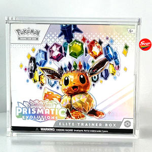 SHP Acrylique Boitier EN <span class=keywords><strong>Pokemon</strong></span> Company Collector Card FR ETB Aims Case pour <span class=keywords><strong>Pokemon</strong></span> EV8.5 Prismatic <span class=keywords><strong>Evolutions</strong></span> Elite Trainer Box - Product Image 1