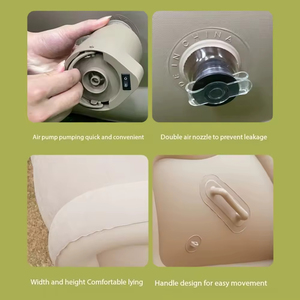 Divano <span class=keywords><strong>Letto</strong></span> Gonfiabile in PVC con Telaio in Acciaio Inox, Design Moderno Pieghevole ed Ecologico per Hotel e Soggiorno - Product Image 3