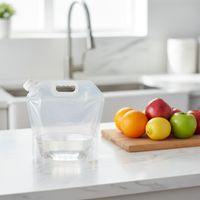 Pochette souple verticale en PE de qualité alimentaire avec bec verseur pour eau, jus, lait et huile d'olive, personnalisable avec logo, recyclable