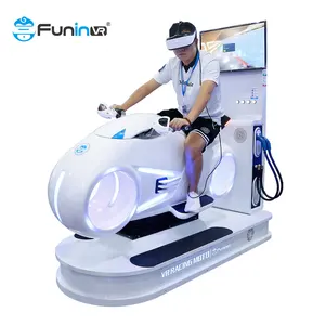 FuninVR moto vr racing simulator game machine supplier Motorcycle Game Vr Moto Simulator 9d driving simulator