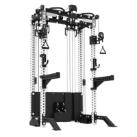 Rack de musculation multifonctionnel avec fonction Smith, crossover de câbles et lat pulldown haute intensité