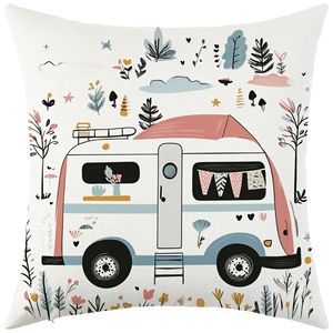 Nueva funda de cojín estilo viaje transfronterizo para sala de estar, sofá, asiento de coche, decoración de fiestas, respaldo y almohada - Product Image 4