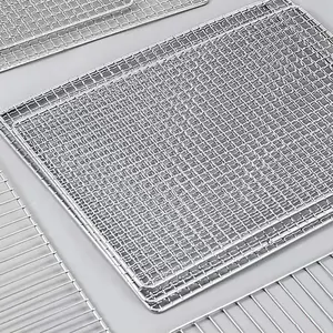 Food Dehydrator Sheets Barbecue Wire Mesh Tray Stainless Steel Trays For Dehydrated Food Bakery Trays