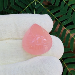 Nuevo cabujón de morganita Rosa único tallado en forma de corazón con corte de pera para hacer joyas picantes de piedras preciosas naturales - Product Image 3