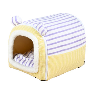 Thickened enclosed cat <b>bed</b> for winter, perfect for cats and dogs, providing comfort, warmth, and is washable in winter. - Product Image 1