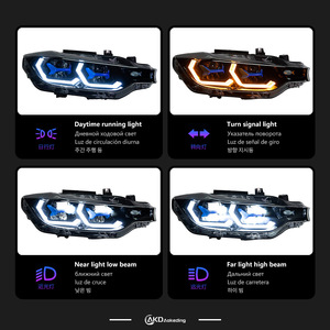 Spécial pour BMW F30 F35 phare LED 12-19 320i 325i bleu cuillère lentille clignotant haut nouveau phare avant Plug-and-Play blanc - Product Image 3