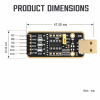 Nouveau module original CH340/343 USB TTL pour communication série, Zigbee, RS485, haute vitesse, multi-protection, chargement USB, Guangdong