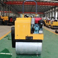 Mini-compacteurs routiers vibratoires hydrauliques à double tambour de 1 tonne pour petites machines de construction