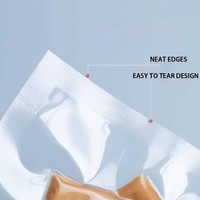 Pochette sous vide transparente robuste pour emballage en plastique en Nylon pour économiseur de nourriture grand sac de scellant sous vide transparent
