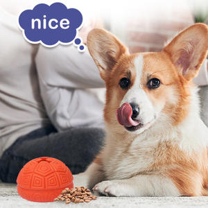 Haute qualité tortue forme fuite nourriture jouet pour animaux de compagnie en caoutchouc matériel chien mâcher jouets chiens de compagnie fuite aliments jouets - Product Image 6