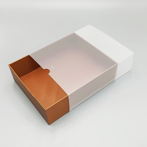 Recyclable Custom Transparent Corrugated Board Frosted Gift Box with Embossing Matt Lamination for Tea Mask Mug Drawer Packaging - Product Image 4