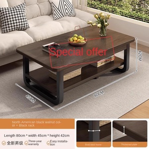 Mesa de centro de madera sencilla y moderna para apartamento pequeño o balcón para sala de estar familiar o té uso <span class=keywords><strong>general</strong></span> de muebles para el hogar - Product Image 6